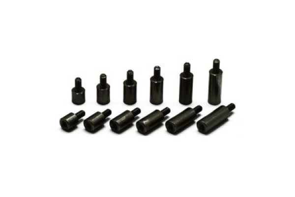 WRAP-UP NEXT TYPE-C Suspension Multi-Extension 14mm Aluminum Black 2pcs (0036-05)