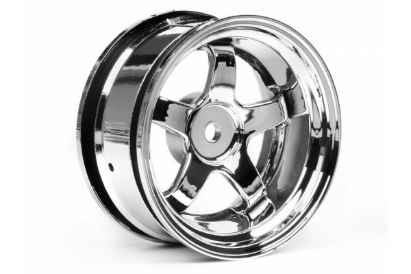 HPI WORK MEISTER S1 WHEEL 26MM CHROME 6MM OFFSET(3592)