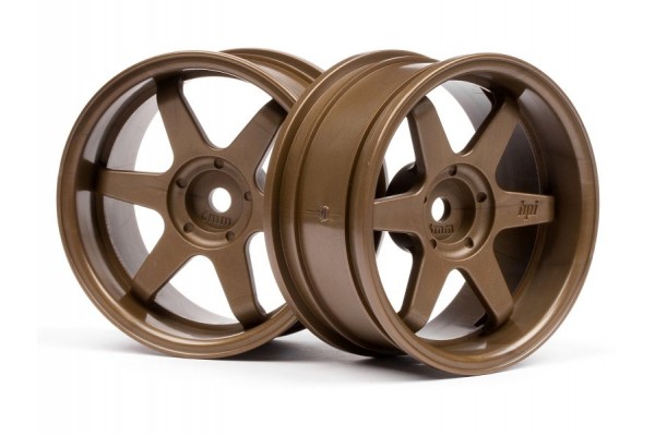 HPI TE37 WHEEL 26mm BRONZE 6mm OFFSET(3848)