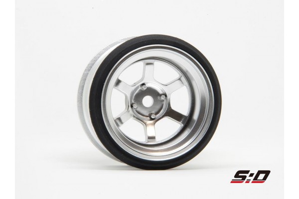 SCALE DYNAMICS V16D 6 Spoke Offset 13 Aluminum Silver (10126)