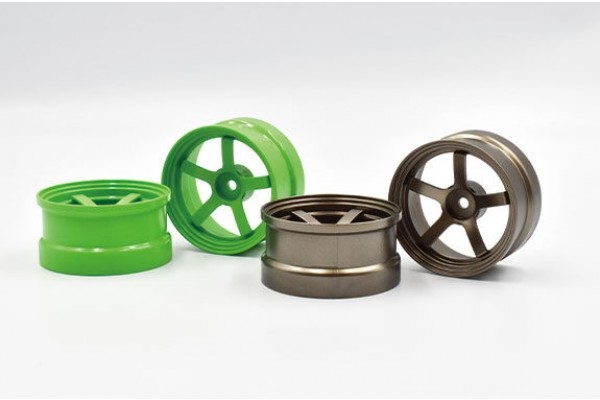 REVE D Drift Wheel DP5 (Light Green, Offset 6, 2pcs)(RW-DP5G6)