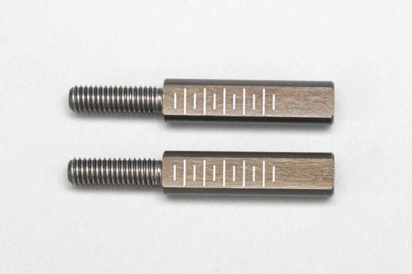 YOKOMO ALUMINUM 4.5mm ROD END ADAPTER FOR RD2.0 17mm (2pcs)(RD-008FA17)