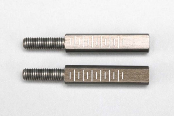 YOKOMO ALUMINUM 4.5mm ROD END ADAPTER FOR RD2.0 19mm (2pcs)(RD-008FA19)