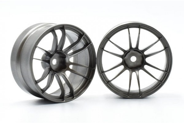 REVE D Drift Wheel UL12 (GUNMETAL, Offset 6, 2pcs)(RW-UL12M6)