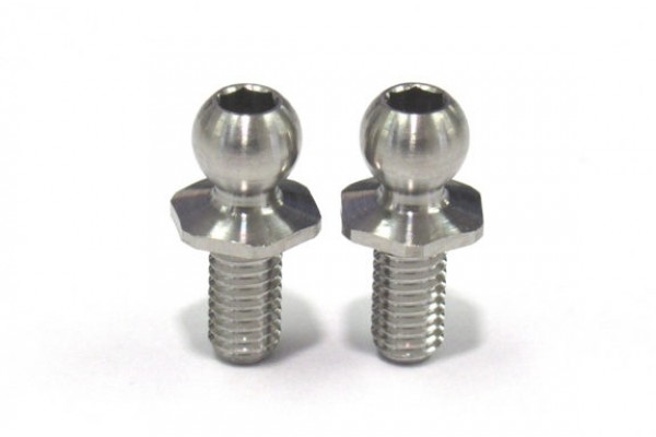 REVE D SPM TITANIUM ROD END BALL SHORT NECK (4.3mm, SCREW LENGTH 6.0MM, 2 PIECES)(RT-006SNA)