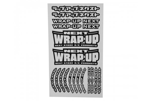 WRAP-UP NEXT LOGO / TIRE STICKER TYPE-A(BLACK)(0039-01)