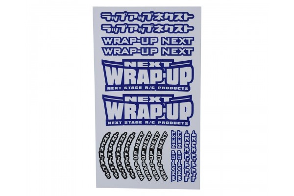 WRAP-UP NEXT LOGO / TIRE STICKER TYPE-A(BLUE)(0039-02)