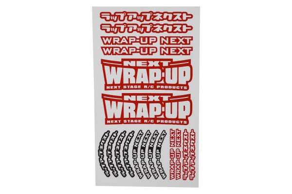 WRAP-UP NEXT LOGO / TIRE STICKER TYPE-A(RED)(0039-03)