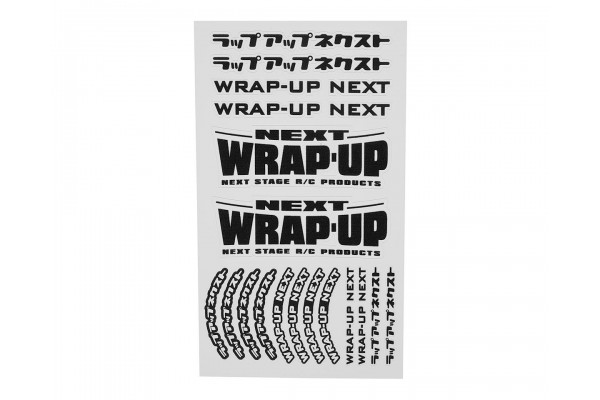 WRAP-UP NEXT LOGO / TIRE STICKER TYPE-B(BLACK)(0039-04)