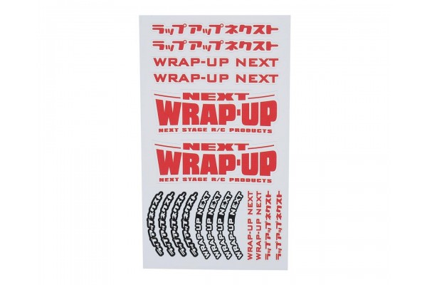 WRAP-UP NEXT LOGO / TIRE STICKER TYPE-B(RED)(0039-06)