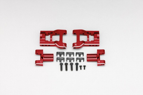 YOKOMO Adjustable rear short H arm kit (Red anodized) (Y2-R08RASA)