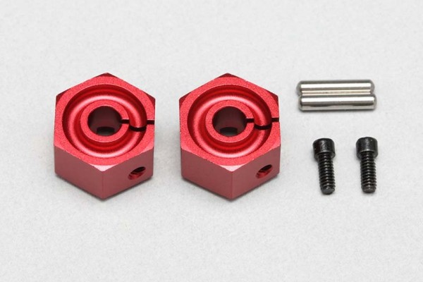 YOKOMO 8mm CLAMP WHEEL HUB (Red) FOR YD-2 (Y2-011CR8A)